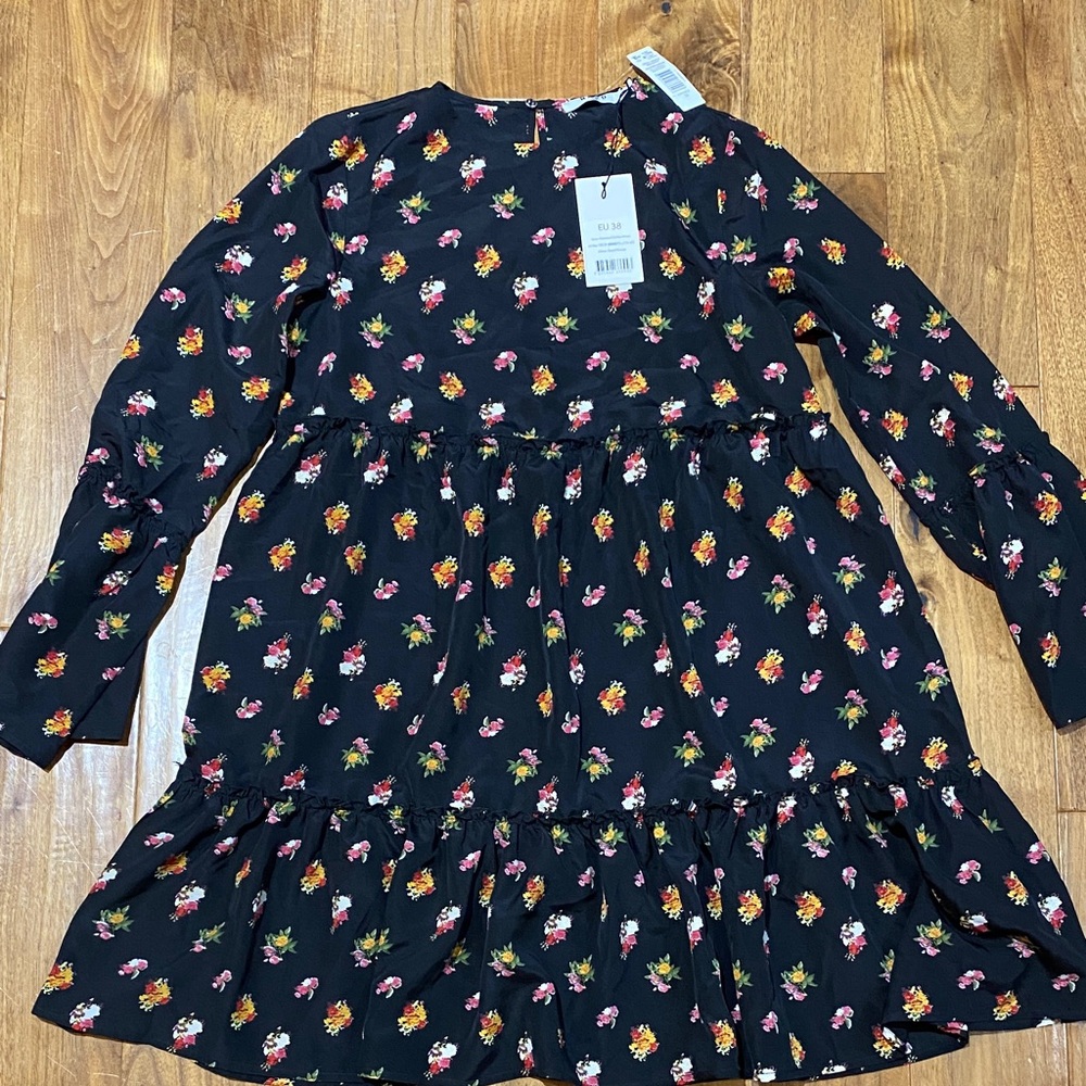 Floral Black Women’s Dress